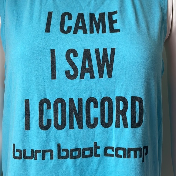 Burn Boot Camp Blue Tank Size Medium - Picture 3 of 7